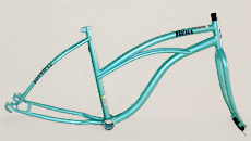 24" paint color beach cruiser bike frame and fork